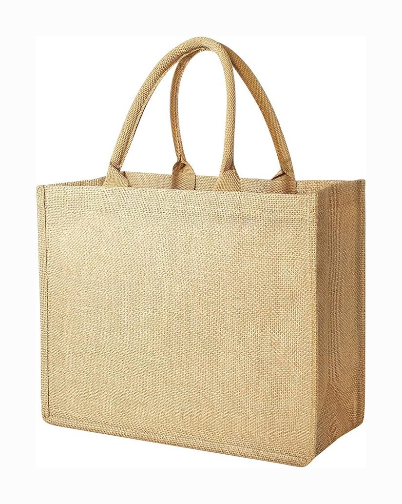 Reusable Blank Burlap Jute Tote Bags with Handle