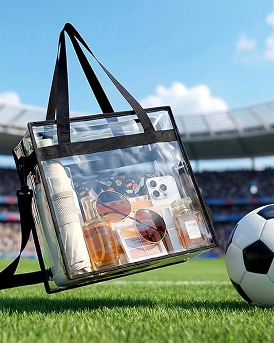 Transparent Clear PVC Tote Bag for Stadium Events Approved
