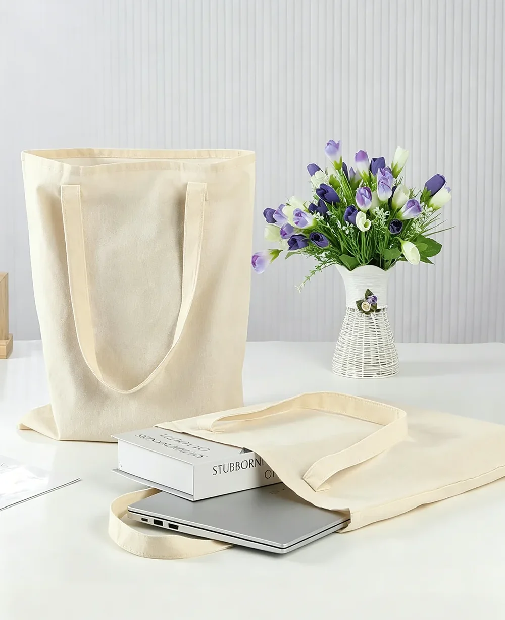 Alternative view of Natural Recycled Canvas Tote Bags For DIY