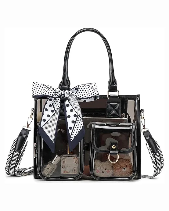 PVC Clear Crossbody Bags for Stadium Events Concert Beach