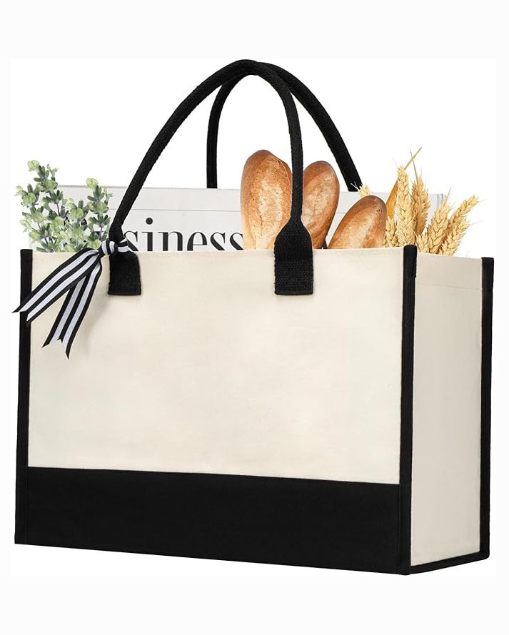 Personalized Initial Beach Tote Bag for Women