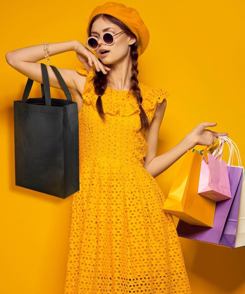 Alternative view of 30Pack Reusable Non Woven Tote Bag Bulk for Grocery
