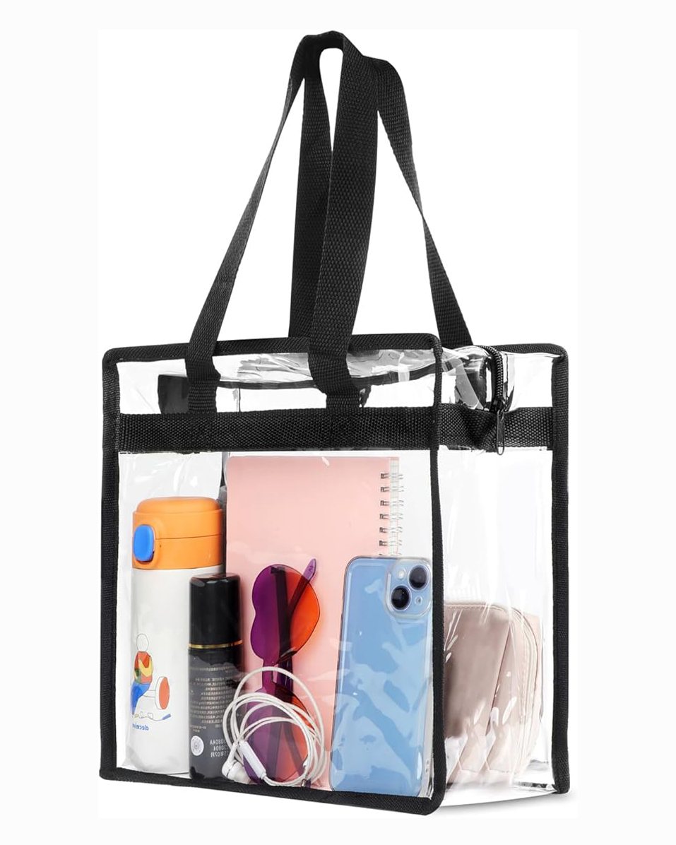 Alternative view of Transparent Clear PVC Tote Bag for Stadium Events Approved