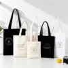 Basic Canvas Custom Tote Bags with Logo for Promotion Events