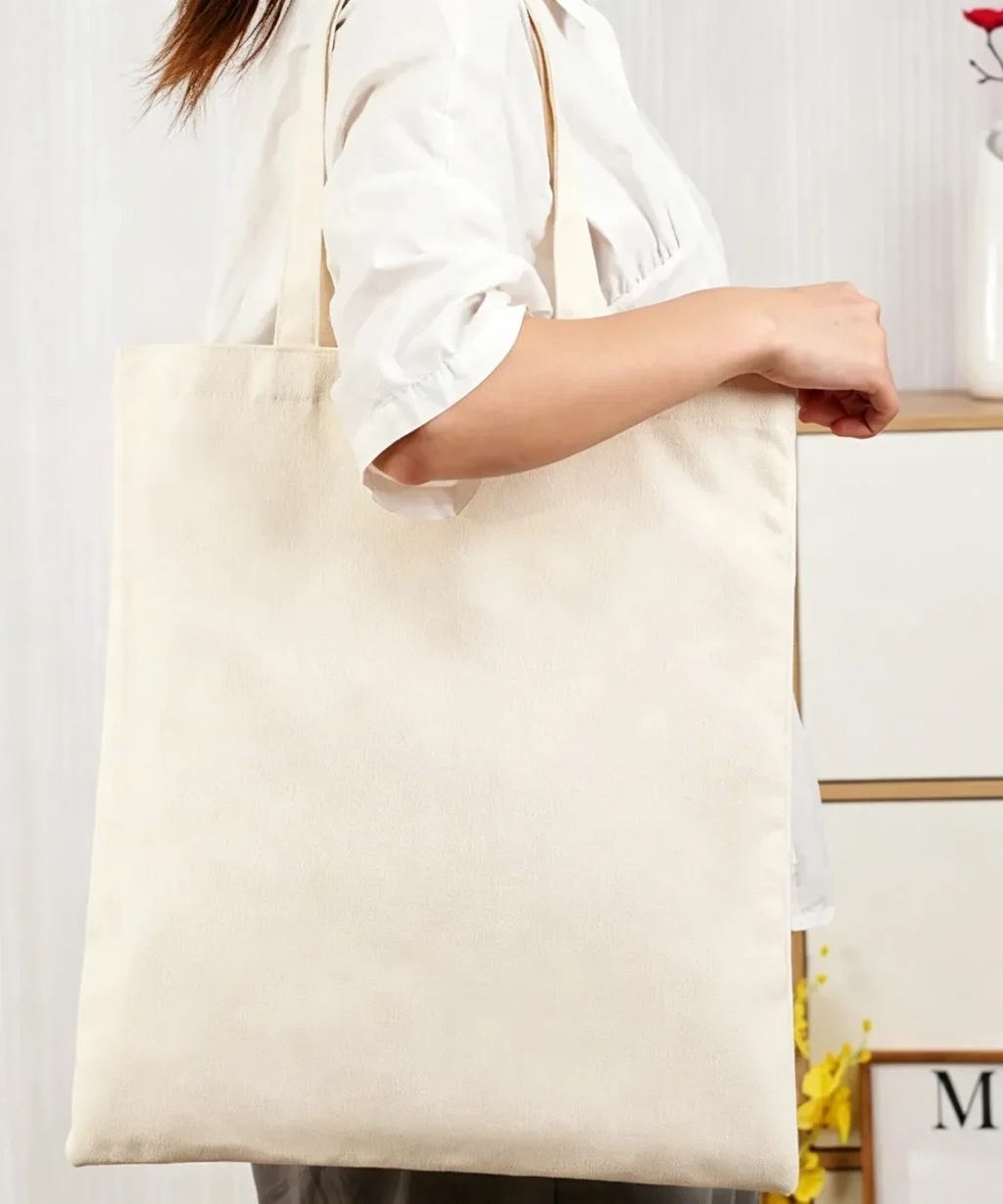 Basic Canvas Custom Tote Bags with Logo for Promotion Events