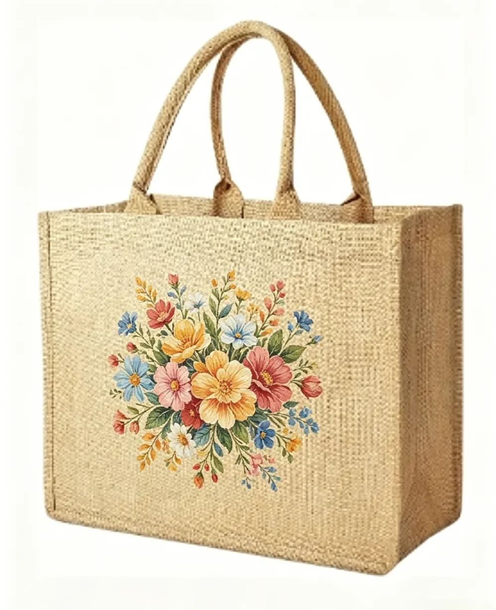 Burlap Tote Bags with Handle Wholesale Custom Your Logo