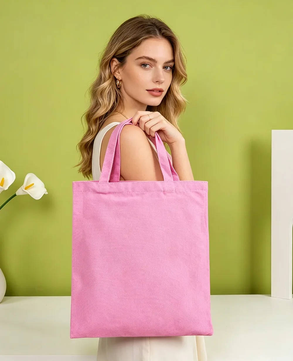 Alternative view of Lightweight DIY Reusable Cotton Shoulder Bag for Daily Use
