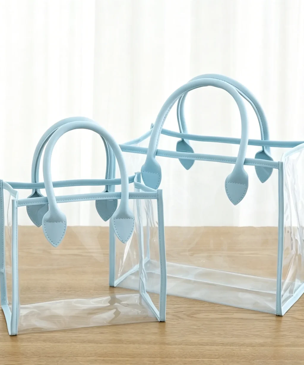 Delicate Personalized DIY Transparent PVC Tote Bag Gift Wedding Favor Bag