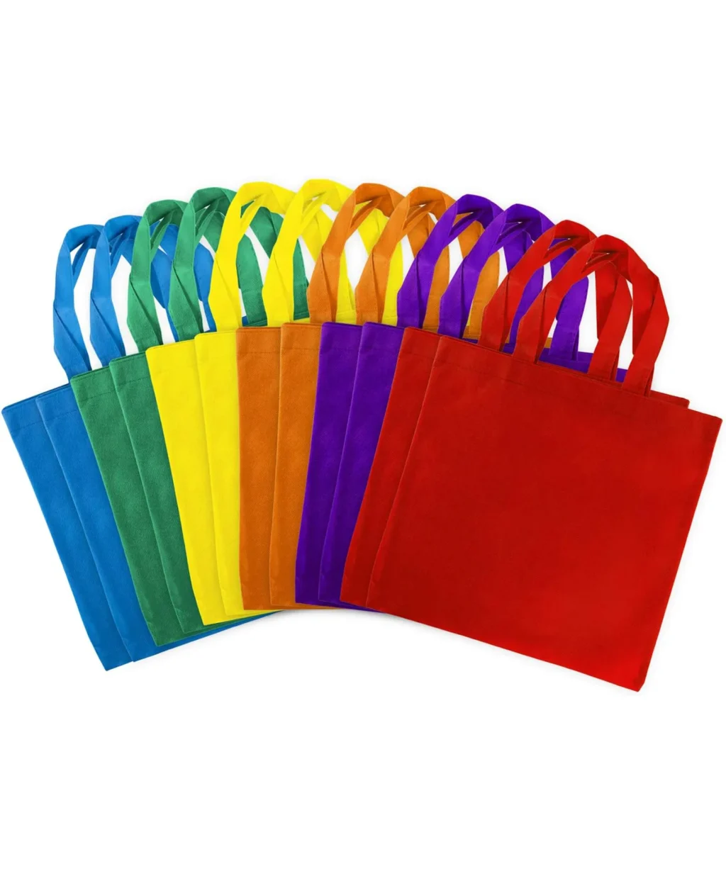 Alternative view of Multicolored Large Non-woven Tote Bags Bulk with Handle