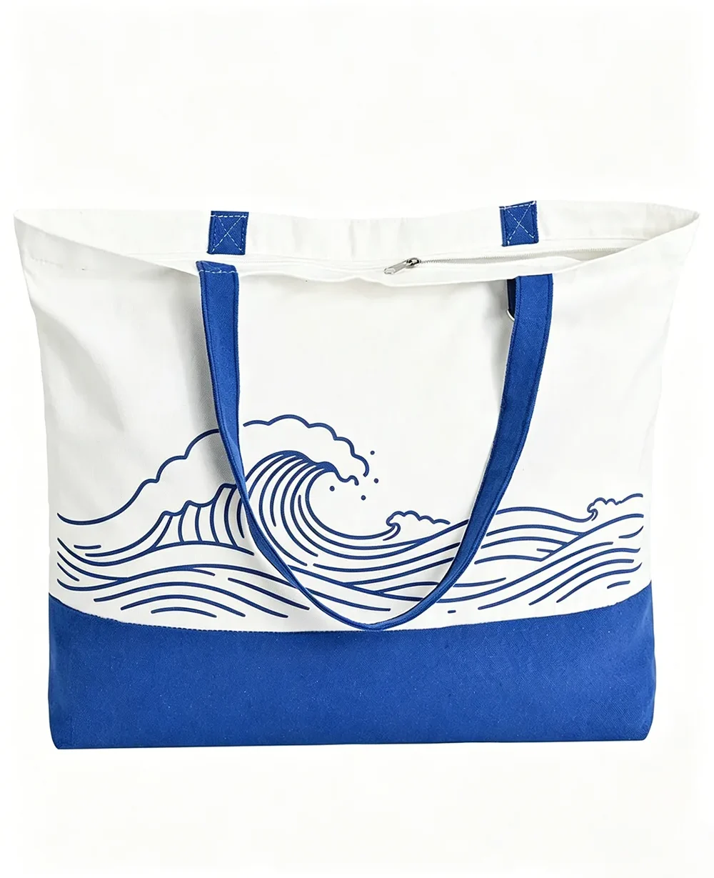 Alternative view of Reusable Shopping Canvas Tote Personalized Large Shoulder Bag