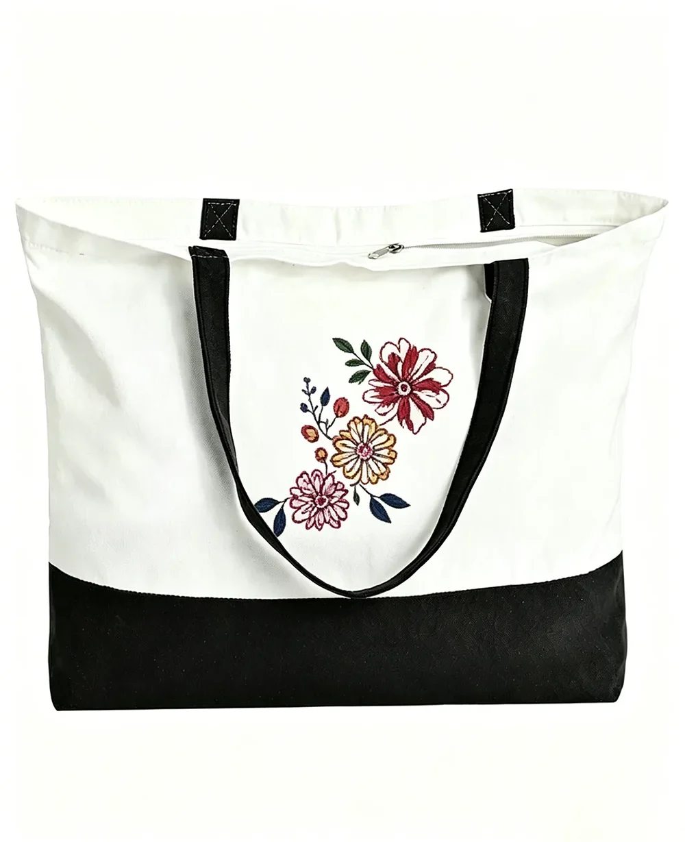 Reusable Shopping Canvas Tote Personalized Large Shoulder Bag