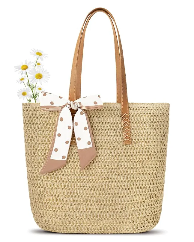 Straw Beach Bag for Summer Shoulder Handbags - Image 8