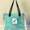 Waterproof Custom Holographic PVC Clear Tote Bag Gift Souvenir Bag show