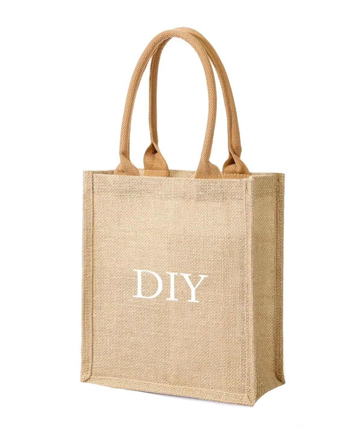 DIY Gift Small Burlap Jute Tote Wholesale With Handles - Image 7