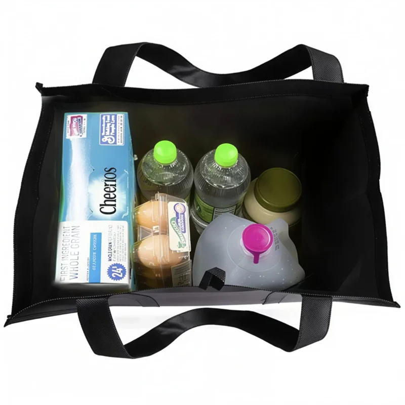 6Pcs Large Capacity Foldable Non Woven Shopping Bag for Groceries Promotion