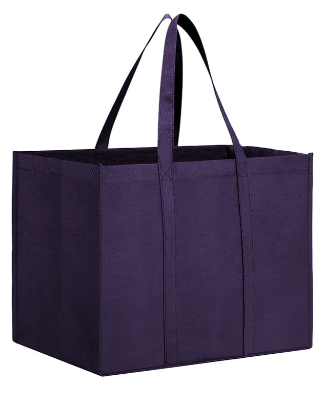 6Pcs Large Capacity Foldable Non Woven Shopping Bag for Groceries Promotion