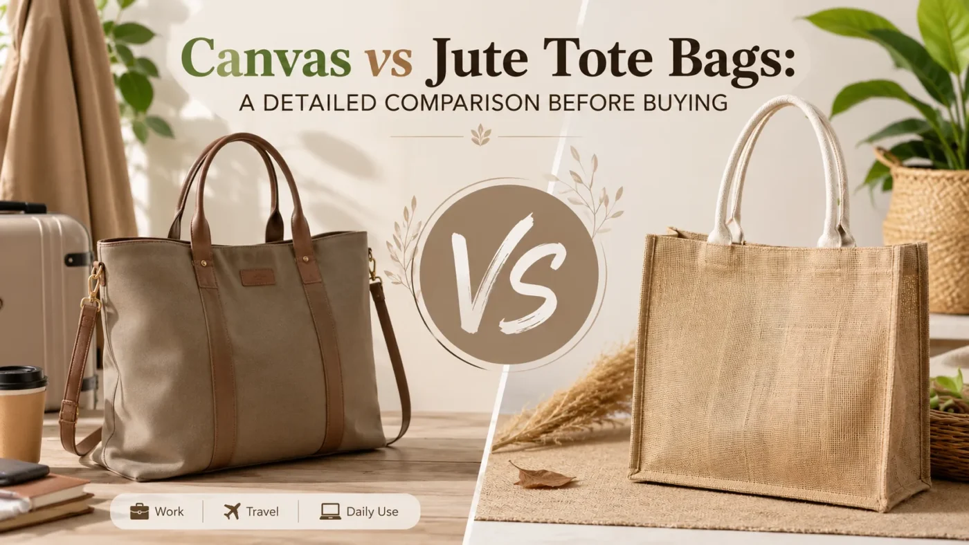 Canvas vs Jute Tote Bags A Detailed Comparison Before Buying