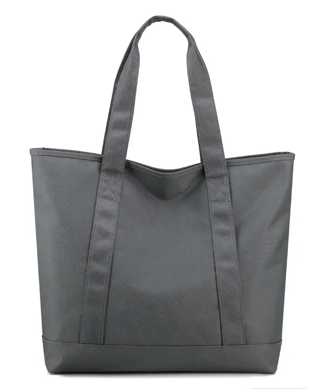 Casual Multi-Pockets Zippered Nylon Large Work Tote Bag for Business Office