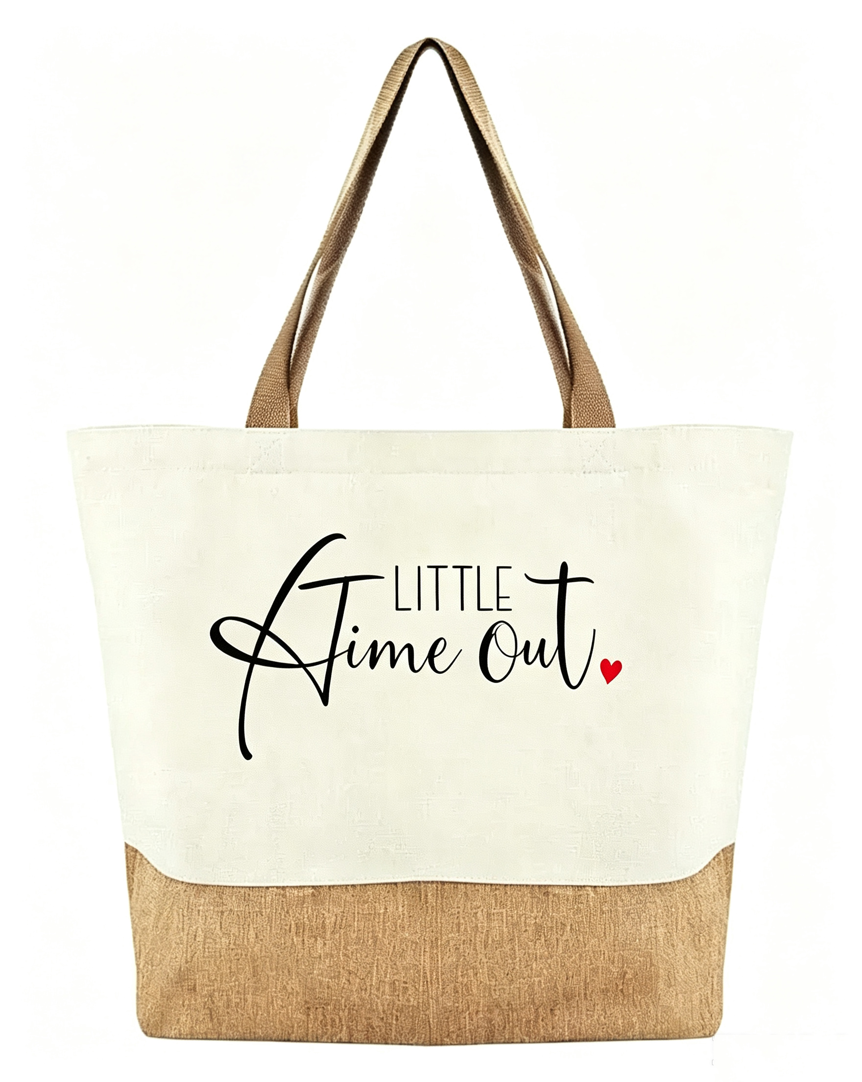 Classic Two-Tone Canvas Jute Custom Tote Bags Events Shopping Gift Main