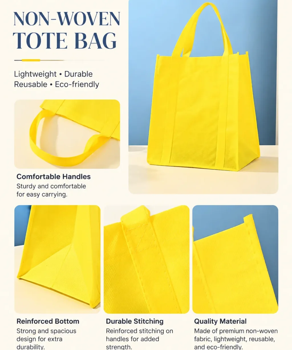 Colorful Non Woven Fabric Bags Shopping Gift Branding Bag