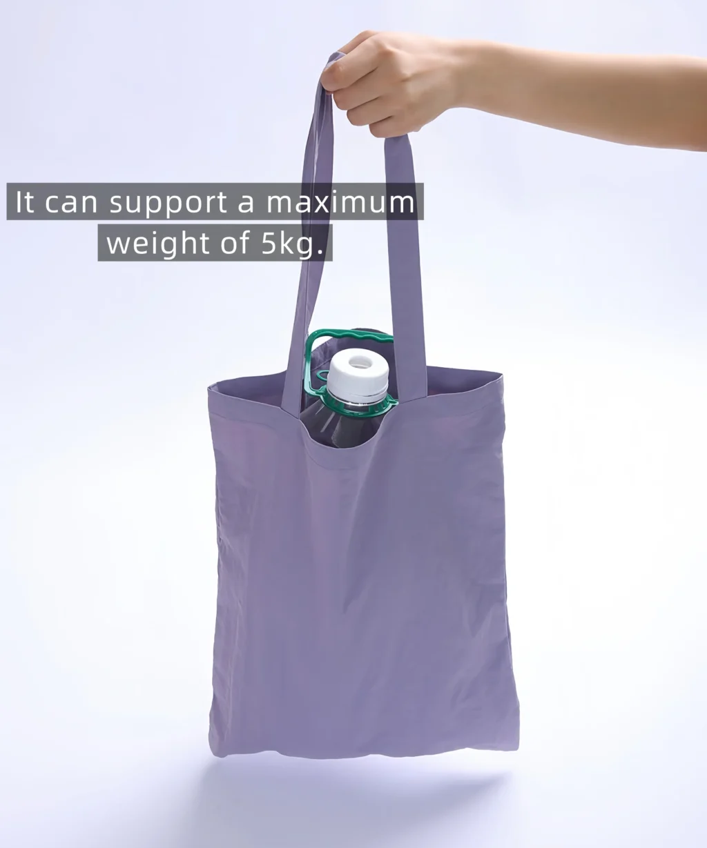 Colorful Waterproof Nylon Foldable Tote Bags Internal Pocket Personalized for Promotion
