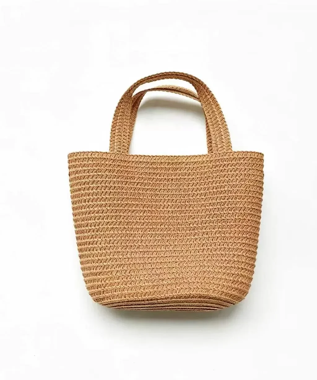 Cute Small Straw Tote Bags Handbag for Daily Use Beach Decoration
