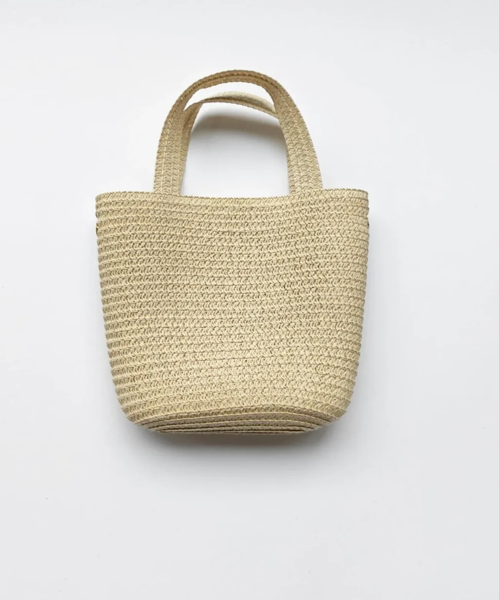 Cute Small Straw Tote Bags Handbag for Daily Use Beach Decoration