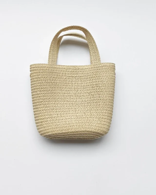 Cute Small Straw Tote Bags Handbag for Daily Use Beach Decoration
