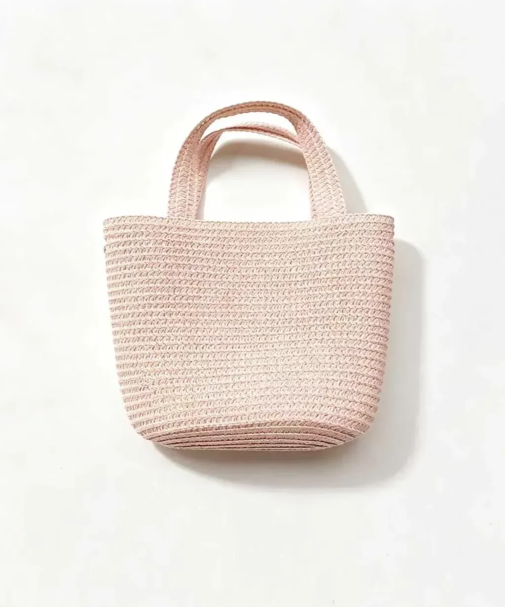 Cute Small Straw Tote Bags Handbag for Daily Use Beach Decoration