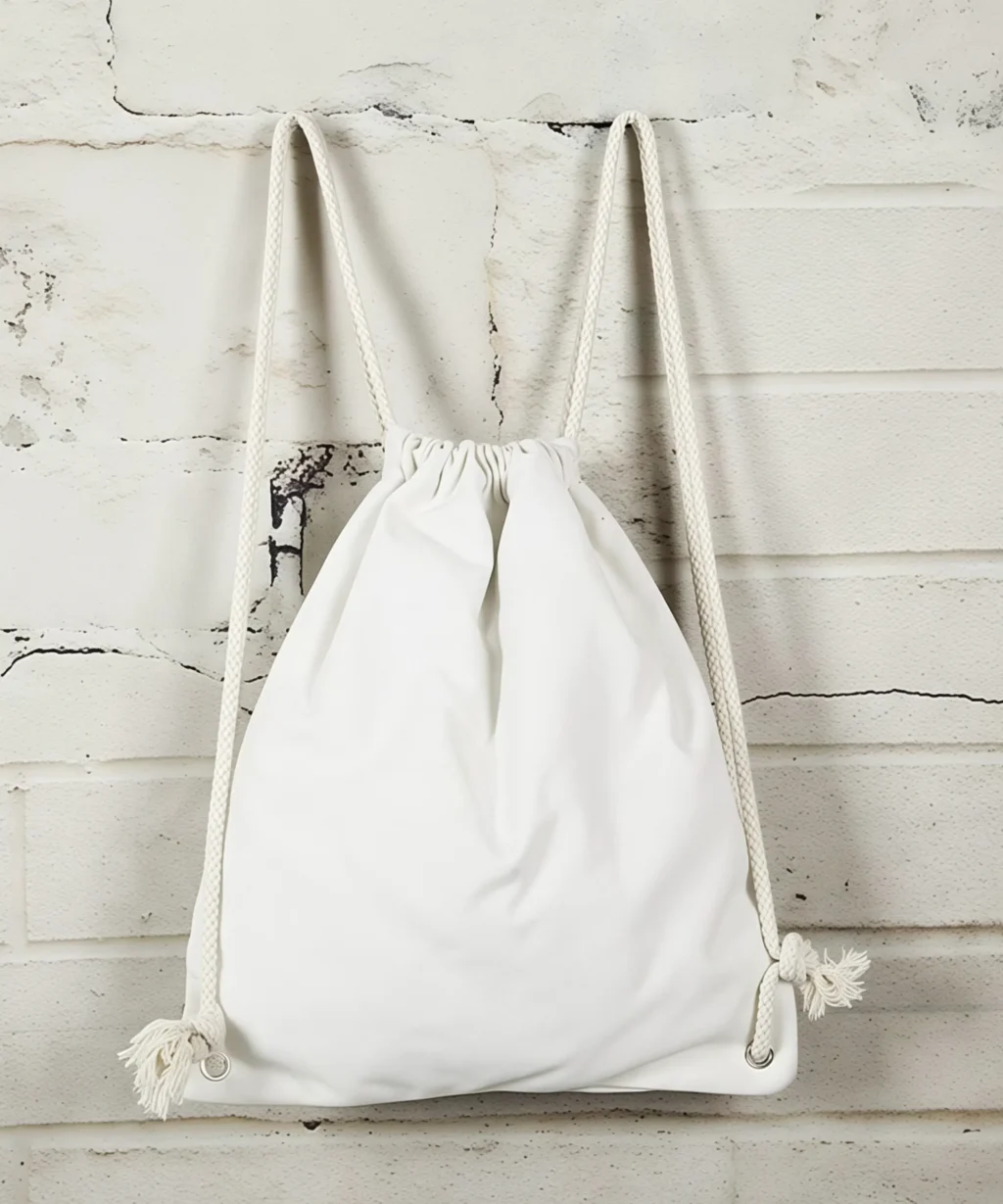 Large Heavy Duty Blank Canvas Drawstring Bags Backpack for Daily Use