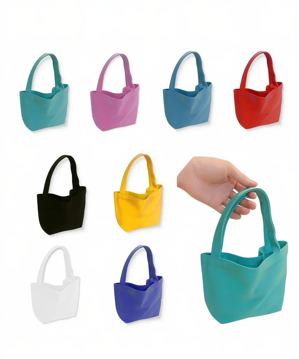 Minimalist Reusable Mini Small Canvas Lunch Bag DIY in Multiple Colors