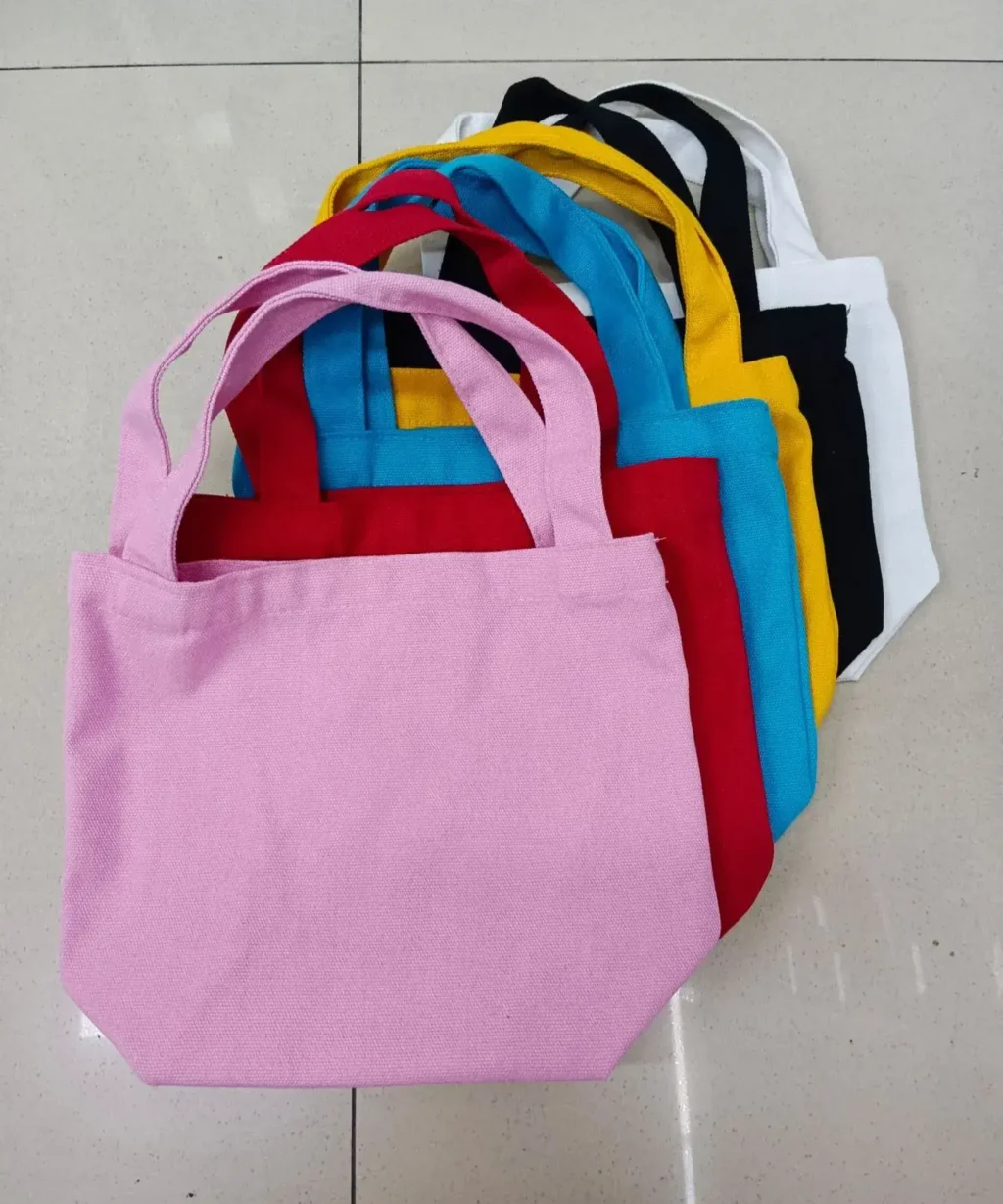Minimalist Reusable Mini Small Canvas Lunch Bag DIY in Multiple Colors