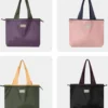 Portable Waterproof Nylon Shoulder Drawstring Tote Bag for Travel Errand Beach Vacation