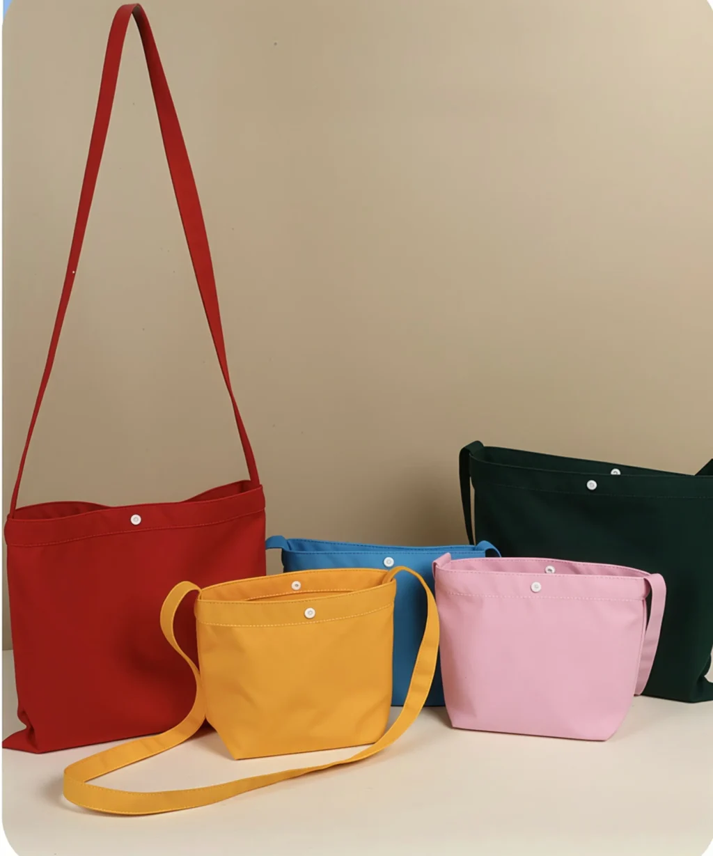 Value Canvas DIY Tote Crossbody Bag Snap Closure Design for School Work