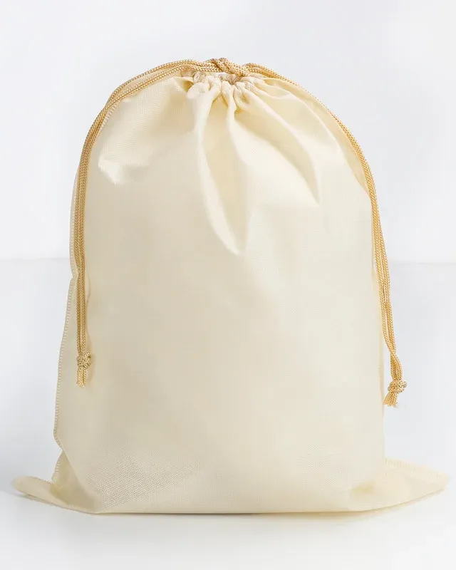 Versatile Personalized Non-Woven Drawstring Bag Multiple Sizes for Storage