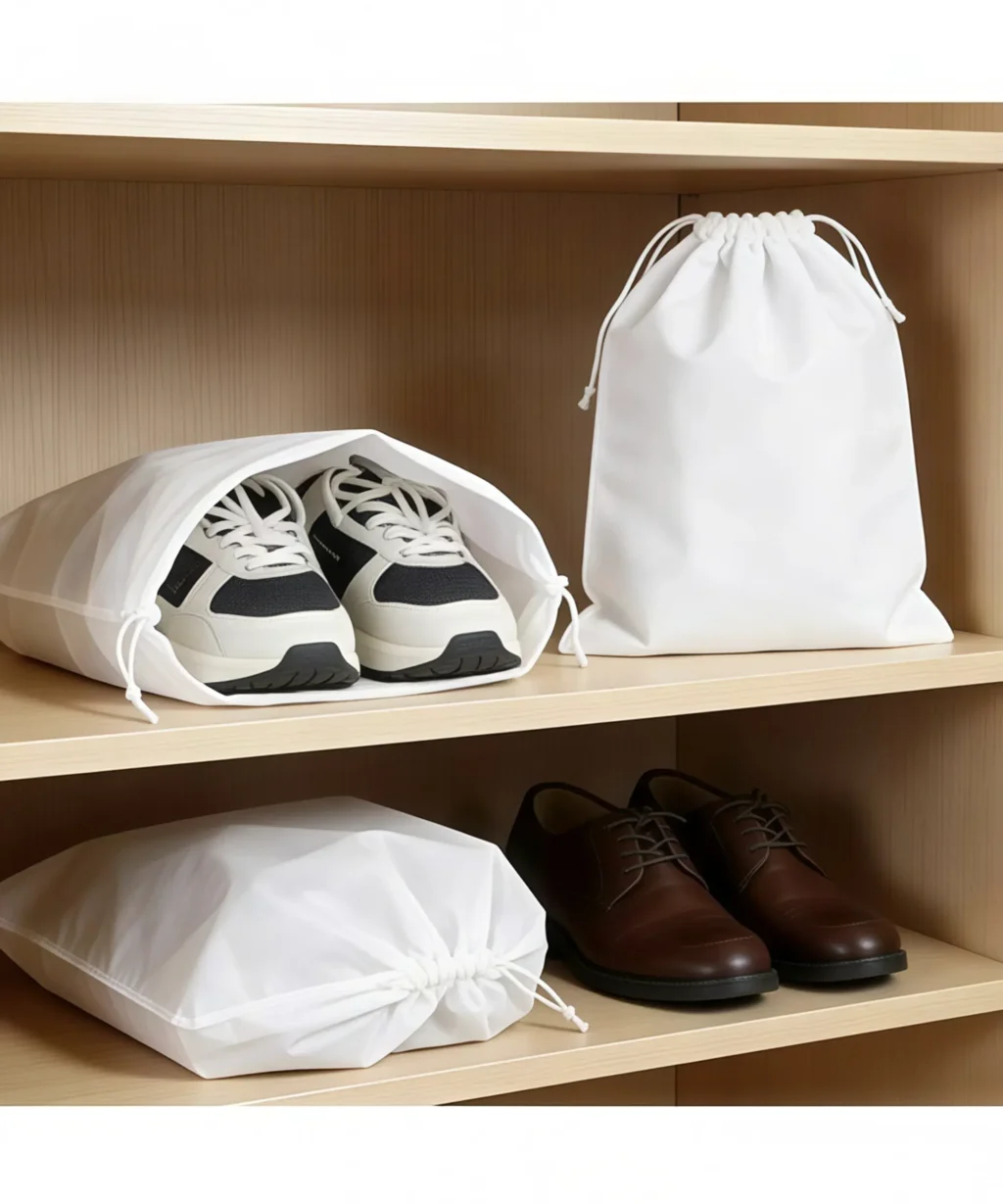 Versatile Personalized Non-Woven Drawstring Bag Multiple Sizes for Storage