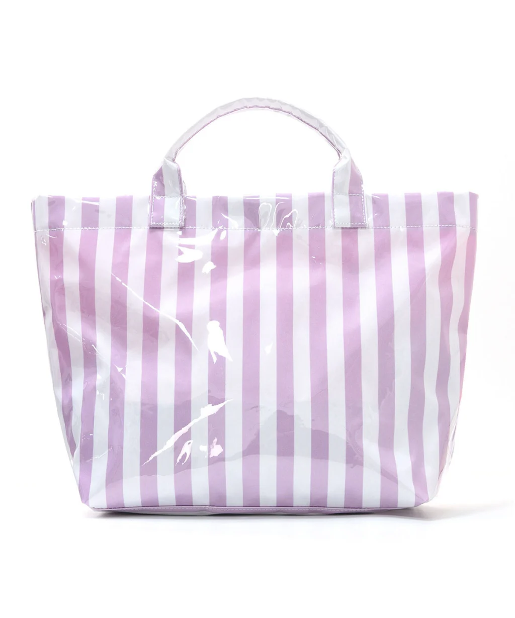 Custom PVC Tote Bag Jelly Striped Design - Image 10