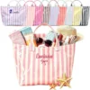 Custom PVC Tote Bag Jelly Striped Design