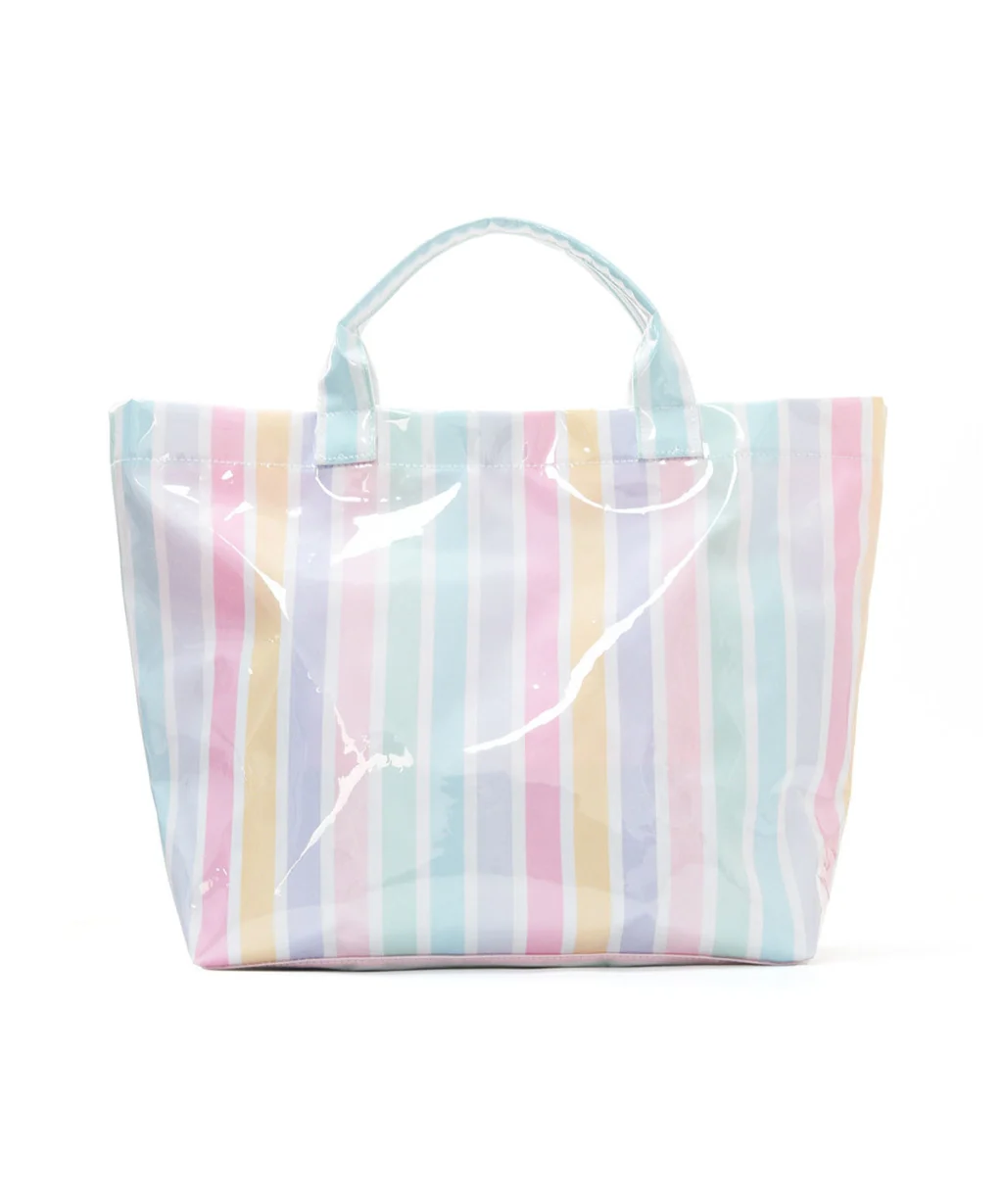 Custom PVC Tote Bag Jelly Striped Design - Image 16