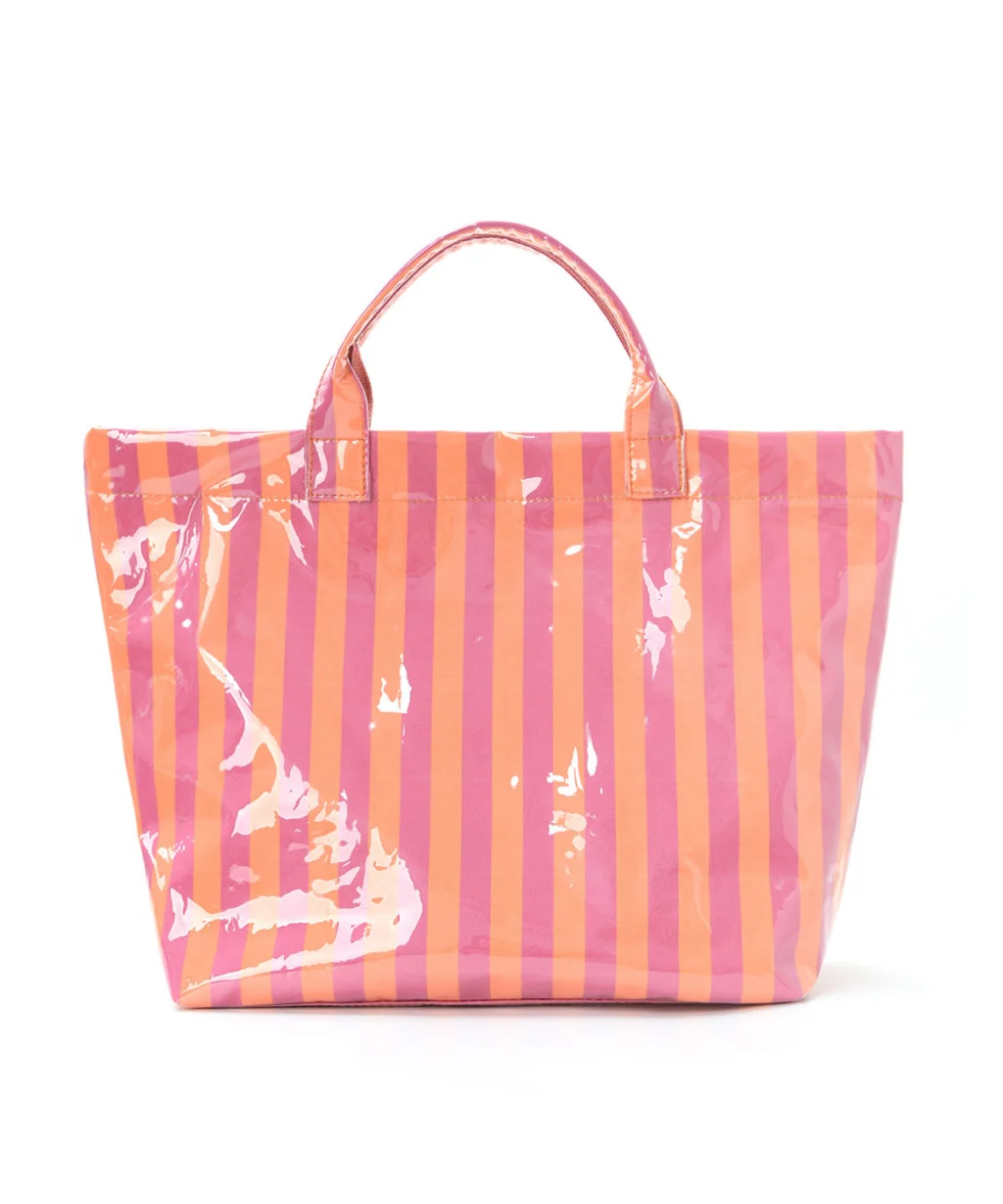 Custom PVC Tote Bag Jelly Striped Design - Image 11