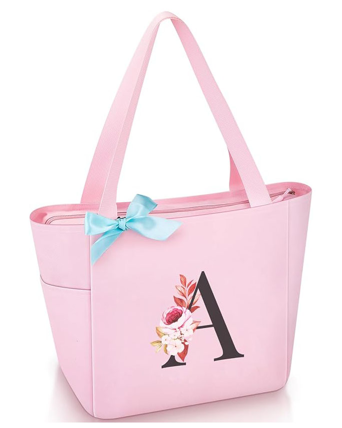 Alternative view of Personalized Initial Tote Bag for Bridesmaid Gift