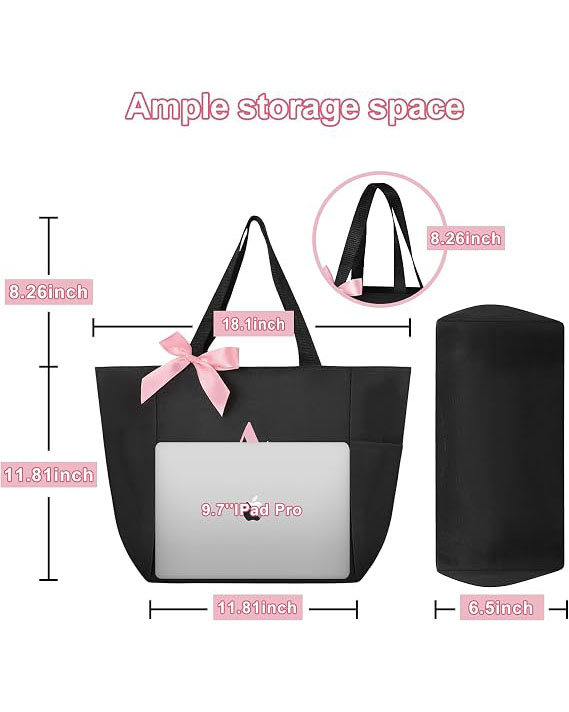 Personalized Initial Tote Bag for Bridesmaid Gift - Image 3