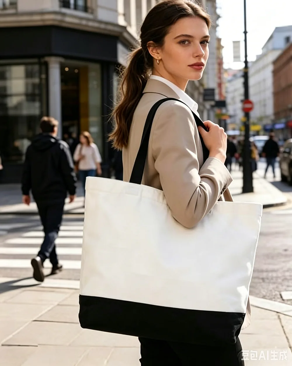 Custom Polyester Tote Bags DIY Canvas Bags - Image 3